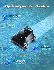 2026 SEAUTO SAT 10 Cordless Robotic Pool Cleaner Automatic Pool Robot Vacuum