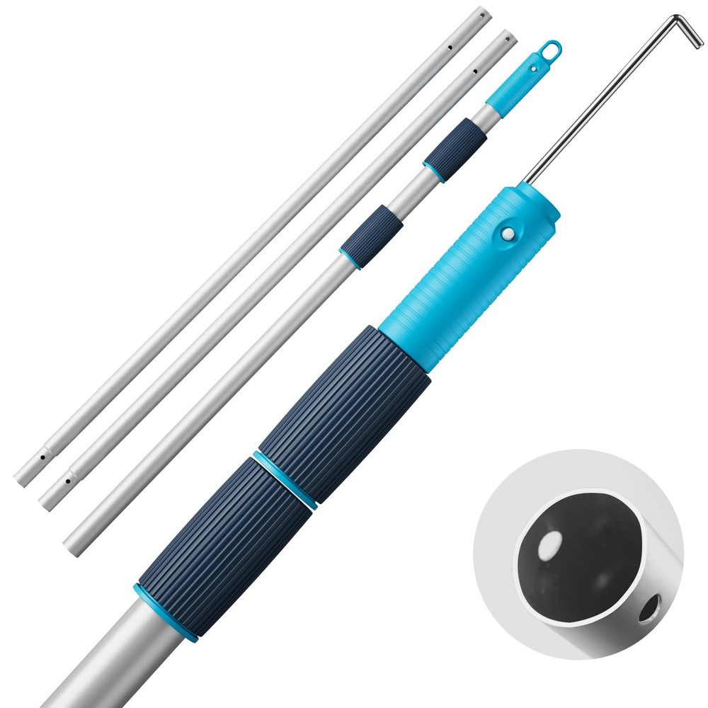 15 FT Heavy Duty Telescopic Pool Pole for Cleaning Tools & Accessories