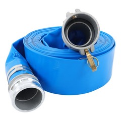 3&Prime;x50FT Pool Backwash Hose, Reinforced PVC Lay Flat Water Discharge Pump Hoses