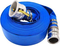 50/100ft Swimming Pool Filter Backwash Draining Hose Discharge Hose with Camlock
