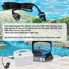 58984402L Black Power Cord Digital Power Supply Cable Parts Fit for Maytronic…