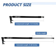 PM4021LR Tailgate Struts for Subaru Crosstrek 2018-2023 2.0L 2.5L Bracket