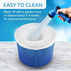 100 Pack Pool Spa Skimmer Basket Pre-Filter Saver Bag Fine Mesh Screen Socks