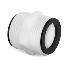 1.5 Pool Hose Connector for Intex – 1 1/2 Inch Split Inch, White