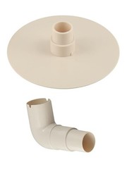Convenient Replacement Elbow Plate and Vacuum Adaptor for Hydro Tools Skimmers