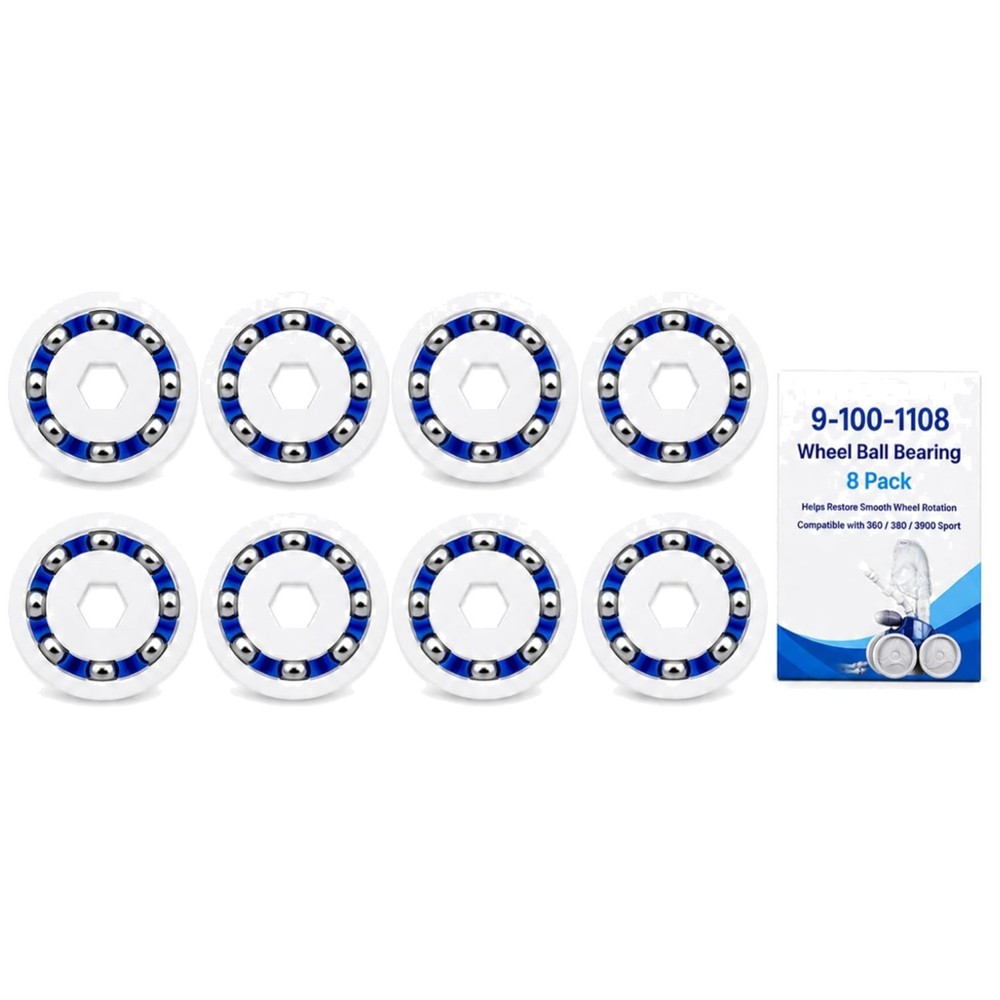 8-Pack Stainless Steel Bearings for Polaris Pool Cleaners