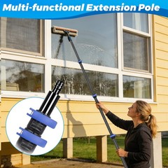 DOBEN Carbon Fiber Pool Pole, 16FT Heavy Duty Telescopic Pool Pole, Universal