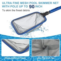 Pool Cleaning Kit, 14.5 » Pool Brush Head & Ultra Fine Mesh Pool Skimmer Net