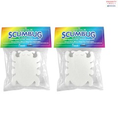 Swimming Pool Sponge Scumbug 2 Pack Oil Absorbing for Scum Lines and Cleaning