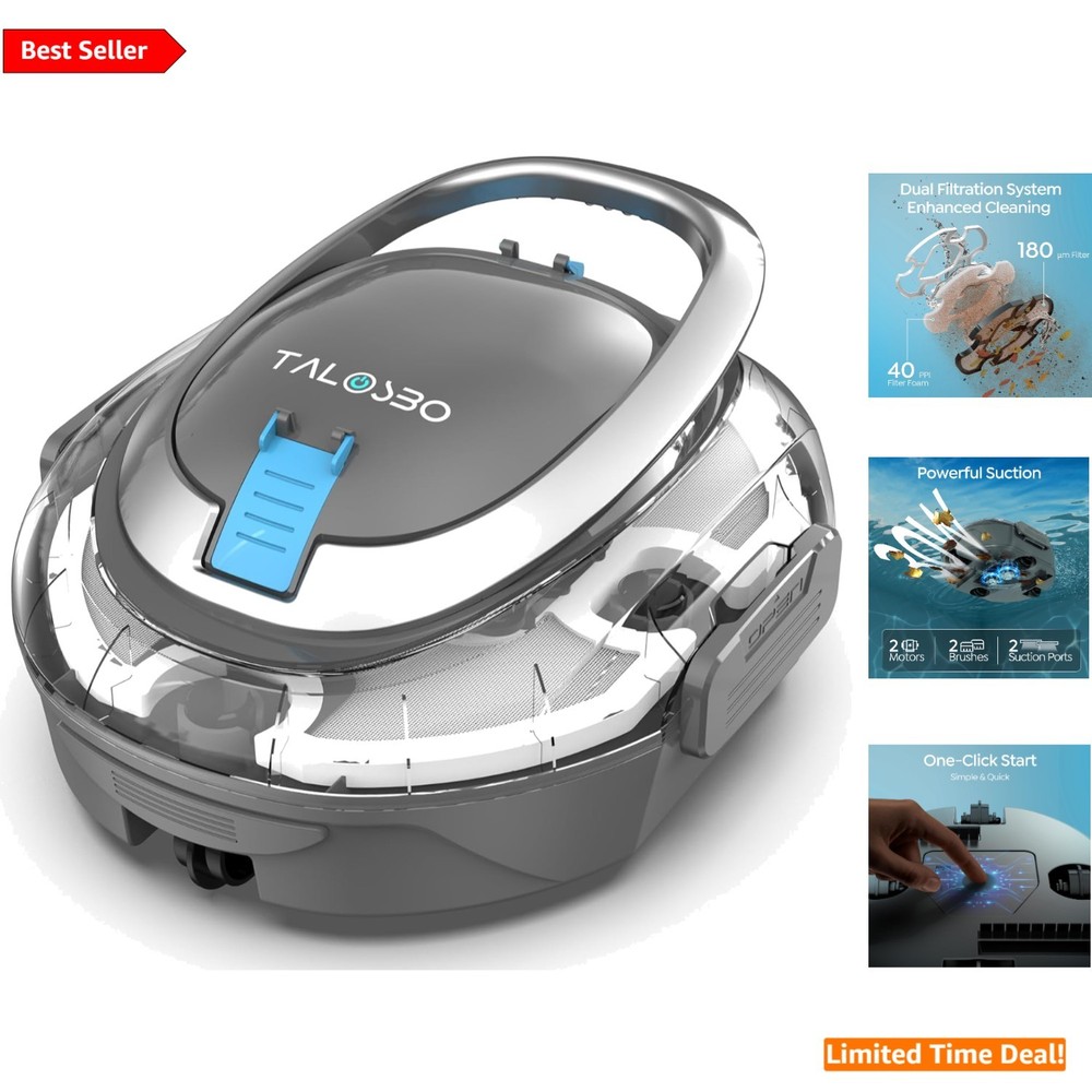 Effortless S2 Cordless Pool Cleaner – Durable & Battery Powered, 7.3 lbs