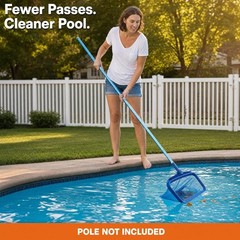 Professional 20&Prime; Leaf Rake for Inground/Above Ground Pools