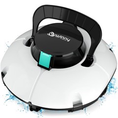 Winny Pool Cleaner Cordless Pool Vacuum Cleaner Robotic 80Mins in/above Ground