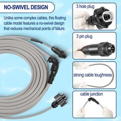 R0516800 Floating Cable Part For Polaris 9300 9350 9400 9450 Sport Pool Cleaners