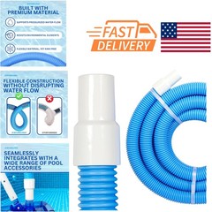 Kink Resistant Pool Vacuum Hose 1.25 Inch by 18 Feet for Hassle Free Cleaning