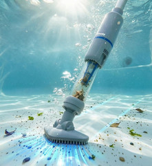 Cordless Handheld Spa Hot Tub Vacuum Cleaner, Rechargeable Small Pool Vacuum for