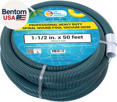 Pool Vacuum Hose – 1-1/2&Prime; X 50&prime; Professional Heavy Duty Pool Hose for Inground,