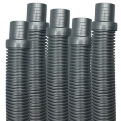 Puri Tech Hose Silver Hayward Navigator Pool Vac Ultra AquaBug 1.5in x 4ft 5 pk
