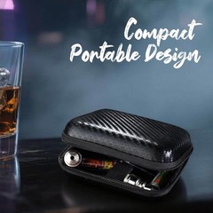 SPIPER Tobacco Pipe Set –Portable Travel Kit with Bottle, Steel Metal