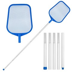 Pool Net – Pool Skimmer Net with 5 Section Detachable B – Pool Rake with Pole