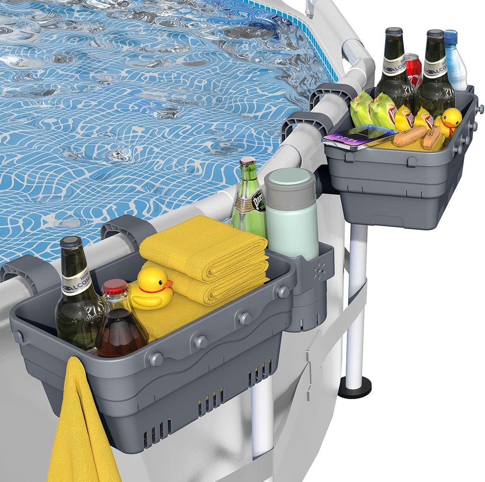 Poolside Storage Basket Above Ground Pools Swimming Pool Storage Basket Pool Cup