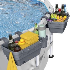 Poolside Storage Basket Above Ground Pools Swimming Pool Storage Basket Pool Cup