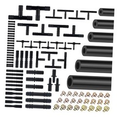 6PCS 5Ft Silicone Vacuum Hose Automotive Kit,ID 1/8&Prime; 5/32&Prime; 3/16&Prime; 1/4&Prime; 5/16&Prime;
