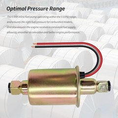 Universal 6 Volt Electric Fuel Pump with Installation Kit Replacement for E8011