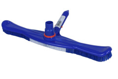18&Prime; Pool Wall Brush Vacuum Head Combo with Swivel Cuff for 1-1/2&Prime; or 1-1/4&Prime; Hose