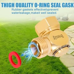 Garden Hose Swivel elbow Connector 90 Degree Solid Brass Pipe 1PC