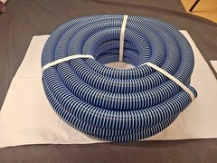 1 1/4&Prime; Above-Ground Swimming Pool Vacuum Hose ONLY-BLACK/BLUE – 50 ft