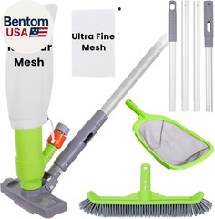 Deluxe Swimming Pool Cleaning Kit with Spa Jet Vacuum Cleaner,Brush, Semi-Deep S