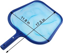 17.5×11.8in Pool Leaf Skimmer – Durable Fine Mesh for Easy Debris Collection