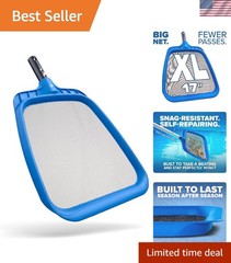 Ultimate Heavy Duty Pool Leaf Skimmer Net – 17 Inches for Maximum Cleaning Power