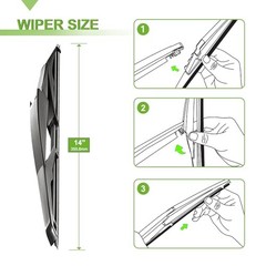 Windshield Wiper Blades for Mazda CX-9 2016-2025, 3 Pack | 24/18 Inch Front