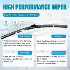 OEM Windshield Wiper Blades Replacement for Mercedes-Benz GLA250 2016-2020