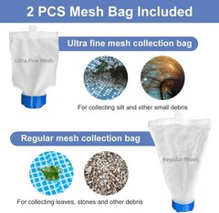 Durable Pool Spa Jet Vacuum Cleaner Set – 56&Prime; Pole & Dual Filter Bags Included