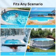 Swimming Pool Cleaner Rechargeable Handheld Pool Vacuum with Telescopic Pole New