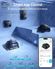(2026 New) Winny B1 Cordless Robotic Vaccum Inground Pools, 5-in-1 Wall