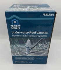 Project Source Underwater Pool Vacuum 5333304, 2 Debris Bags, For Pools & Spas