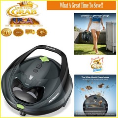 PF1 Cordless Pool Cleaner Robot for Flat-Bottom Pools 150 Min Runtime