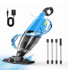 Cordless Rechargeable Handheld Pool Vacuum Cleaner 90-Min For Above Ground Spa