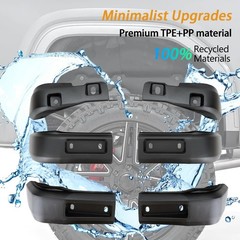 Mud Flap Delete Kit for 2019-2025 GMC Sierra 1500 2WD/4WD Front & Rear w/Screws