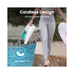 Chasing 200-min Hydro 3 Cordless Robotic Pool Cleaner | Roller Brush Cleaning