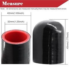 1 1/4&Prime;(32mm) Silicone Coolant Cap Vacuum Hose Plug with Clamp,High 1-1/4&Prime;(32mm)