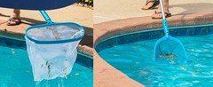 Professional Spa, Hot Tub, Pool Hand Leaf Skimmer Net with Grip Handle – Deep