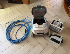 Maytronics Dolphin Active20 Robot Pool Vac, Power Supply,New Cord,Filter Basket
