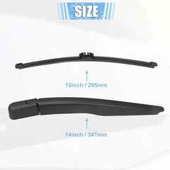 Rear Windshield Wiper Blade Arm Set Back Wiper Assembly Replacement Fit for