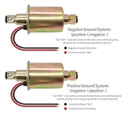 Universal 6 Volt Electric Fuel Pump with Installation Kit Replacement for E8011