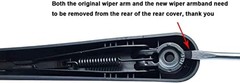 Rear Wiper Arm & Blade Kit,Exact-Fit Replacement for Chevy Equinox 2010-2017