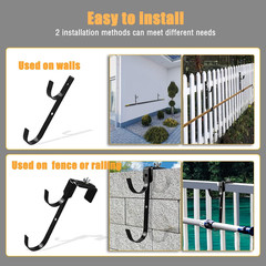 Adjustablehooks Pool Poles Hanger, Fence Hooks Hang Pool Accessories/Skimmers/Le